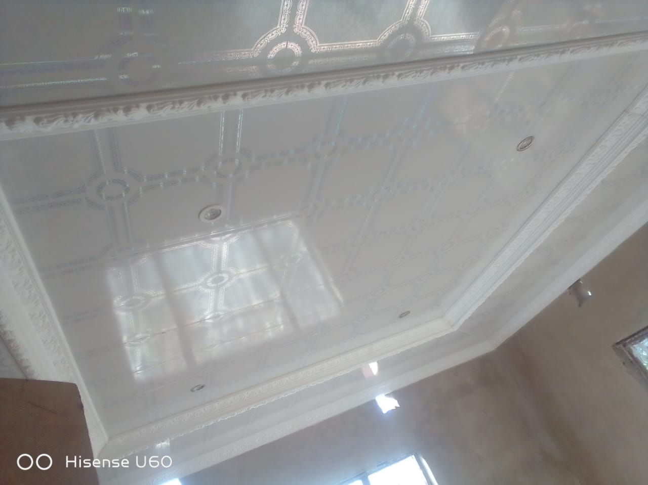 PVC Ceiling  Ornate White Feature