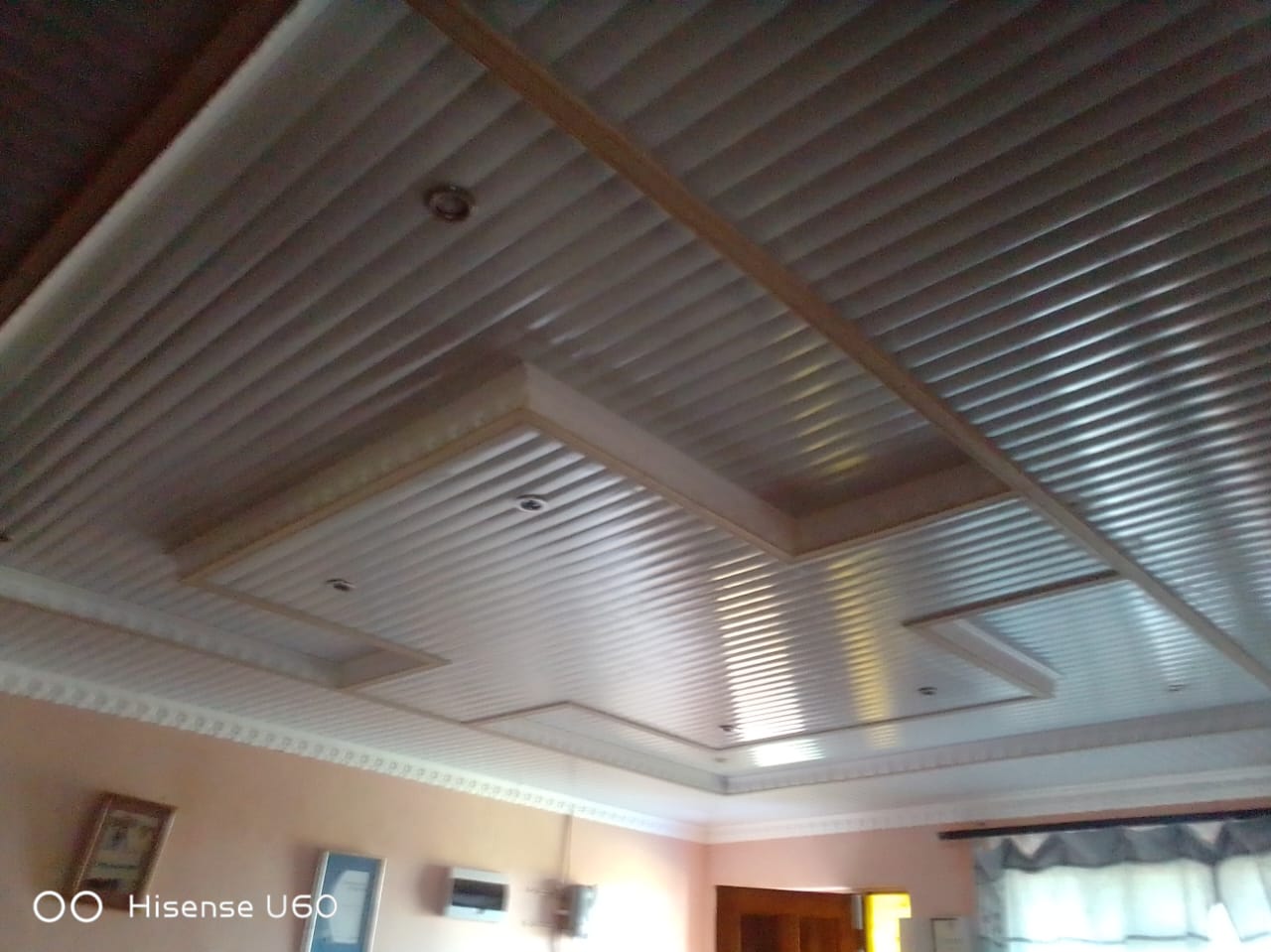 PVC Ceiling  Ribbed Lounge Finish